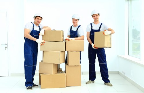 Office relocation items prepared for removals in Ilford