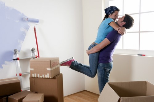 Removal van loaded for a home move in Ilford