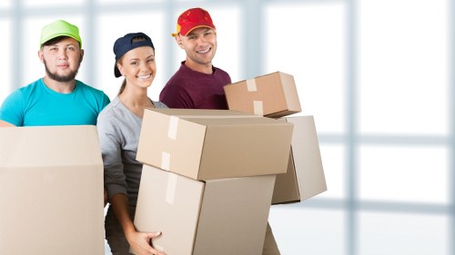 Office removals team planning a business move in Ilford