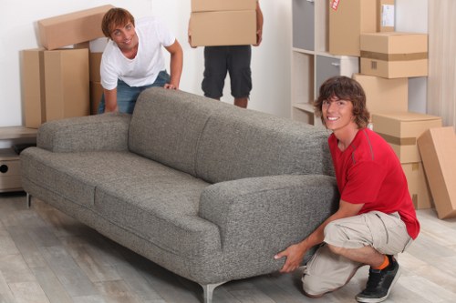 Moving van assisting a flat move in Ilford