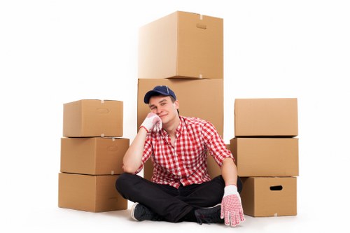 Professional moving van handling household belongings in Ilford